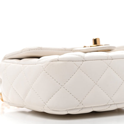 Mini Quilted Lambskin Flap Shoulder Bag