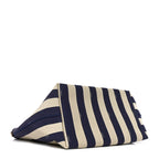 Fendi Pequin Vitello Reversible Large Shopping Tote Midnight Blue
