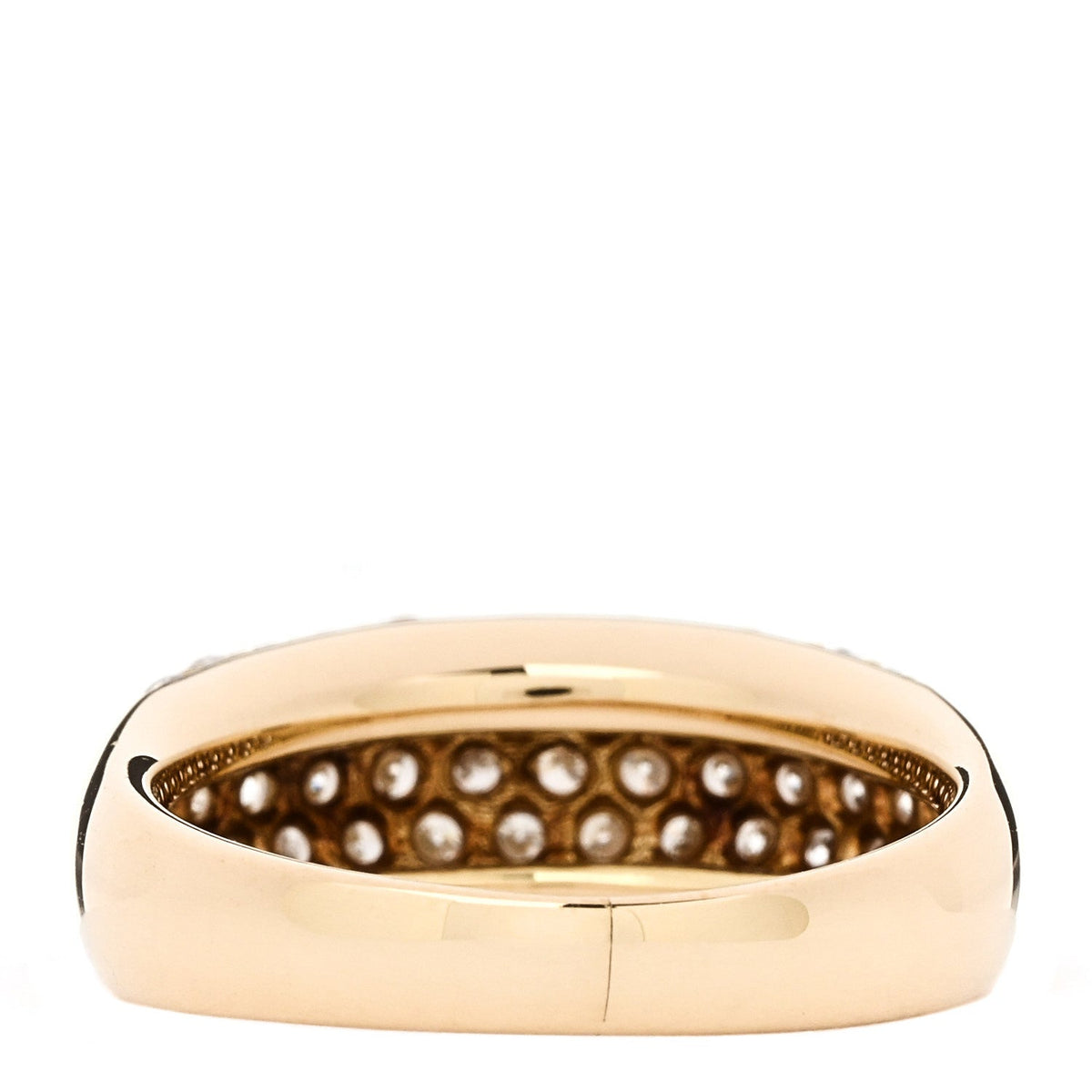Parker & West by FASHIONPHILE18K Yellow Gold Diamond 1.00ctw Paved Dome Ring 50 5.25