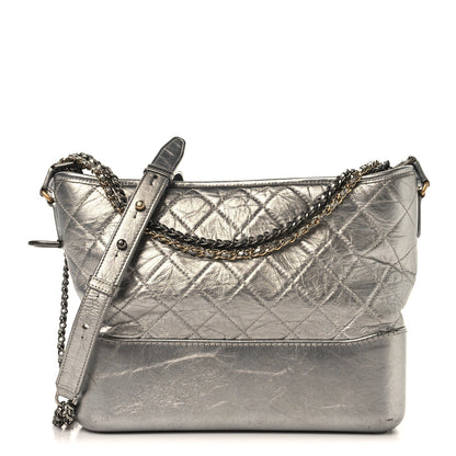 Medium Quilted Lambskin Hobo Bag