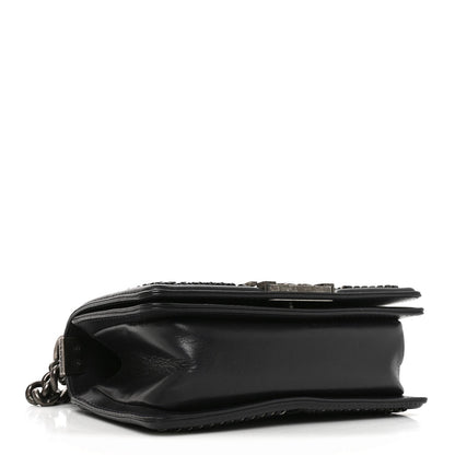 Small Quilted Goatskin Flap Shoulder Bag