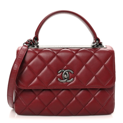 Small Quilted Lambskin Flap Shoulder Bag