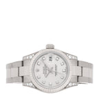 Rolex 18K White Gold Diamond 26mm Lady Datejust Watch Silver 179239