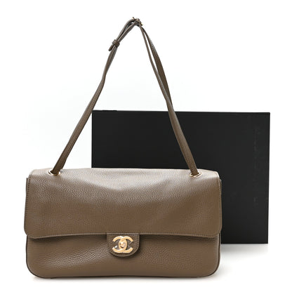 Small Calfskin Flap Shoulder Bag