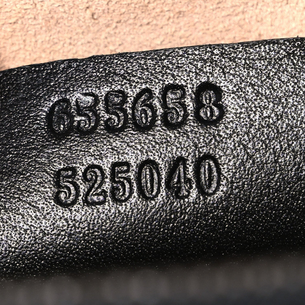 Gucci Calfskin Medium Diana Tote Bag Black Yellow Fluo