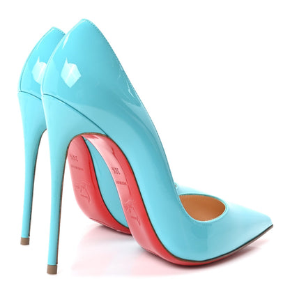 Christian Louboutin Patent So Kate 120 Women's Pumps 36.5 Pacific