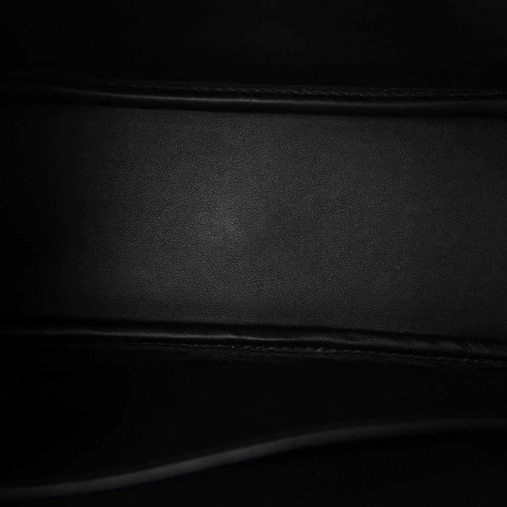 Hermes Epsom 1923 Sangle Bolide 25 Bag Black White