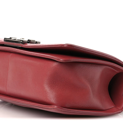 Medium Quilted Lambskin Flap Shoulder Bag