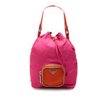 Drawstring Bucket Bag Tessuto Small