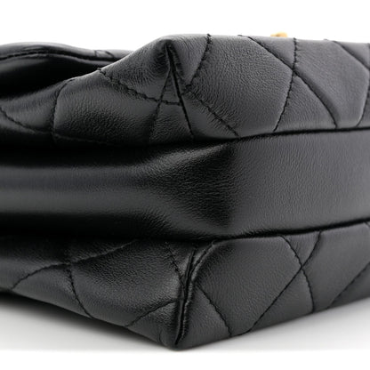 Mini Quilted Calfskin Flap Shoulder Bag