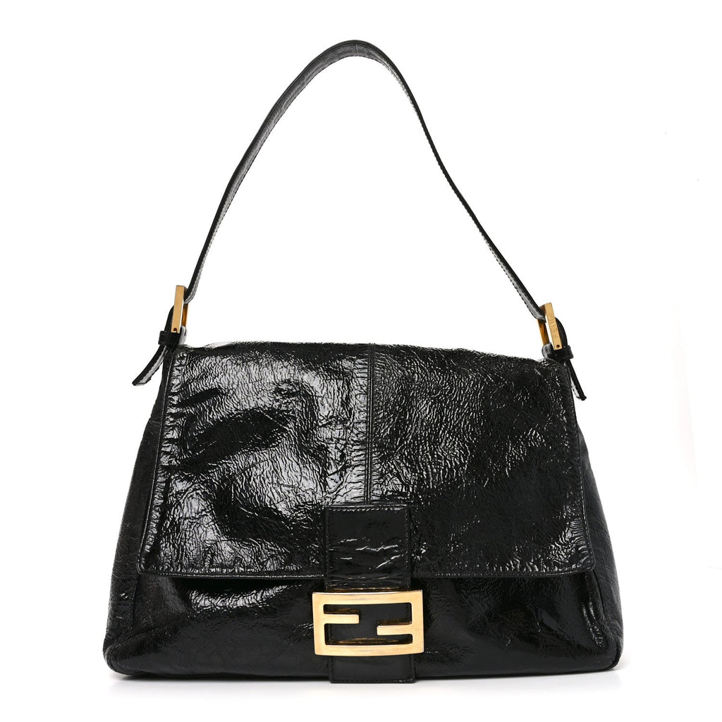 Fendi Patent Mama Baguette Black