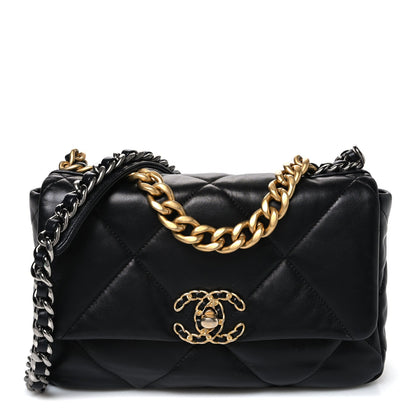 Medium Quilted Lambskin Flap Shoulder Bag
