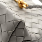 Bottega Veneta Nappa Intrecciato Small Andiamo Shoulder Bag Sterling