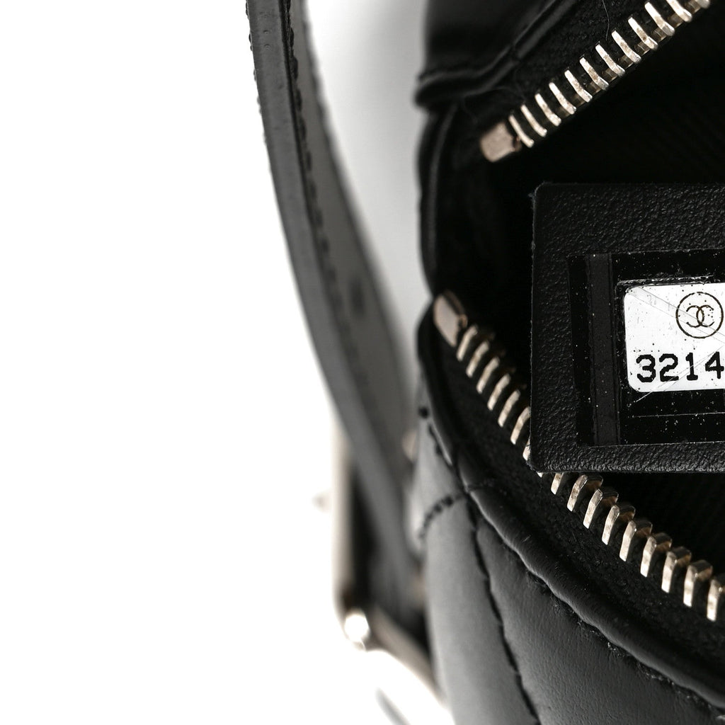 Chanel Calfskin Quilted Waist Belt Bag Black