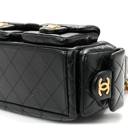 Quilted Lambskin Hobo Bag