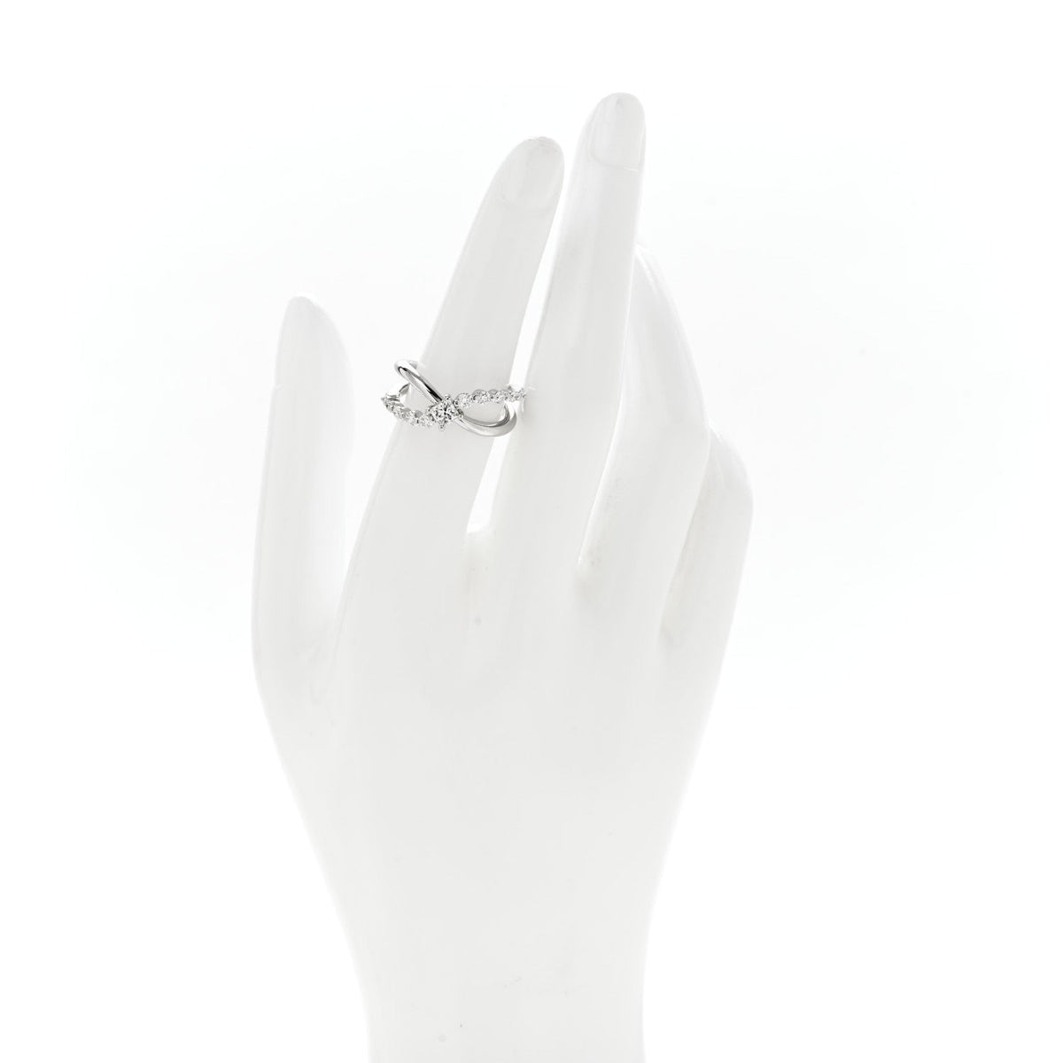 Parker & West by FASHIONPHILEPlatinum Diamond .69 Crossover Ring 53 6.5