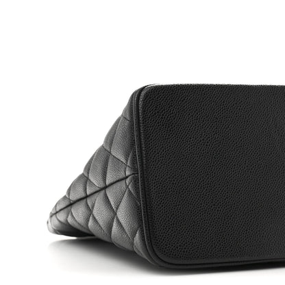 Quilted Caviar Tote Bag