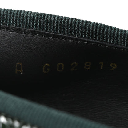 Chanel Crocodile Embossed Patent Calfskin CC Women's Ballerina Flats Dark Green Black