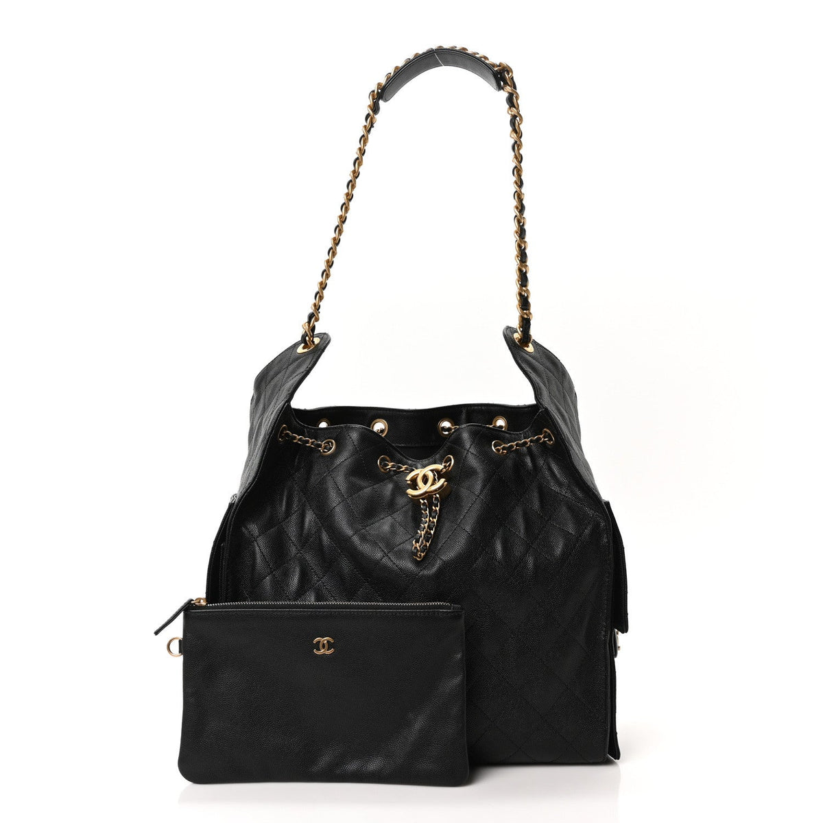 Medium Quilted Caviar Handbag
