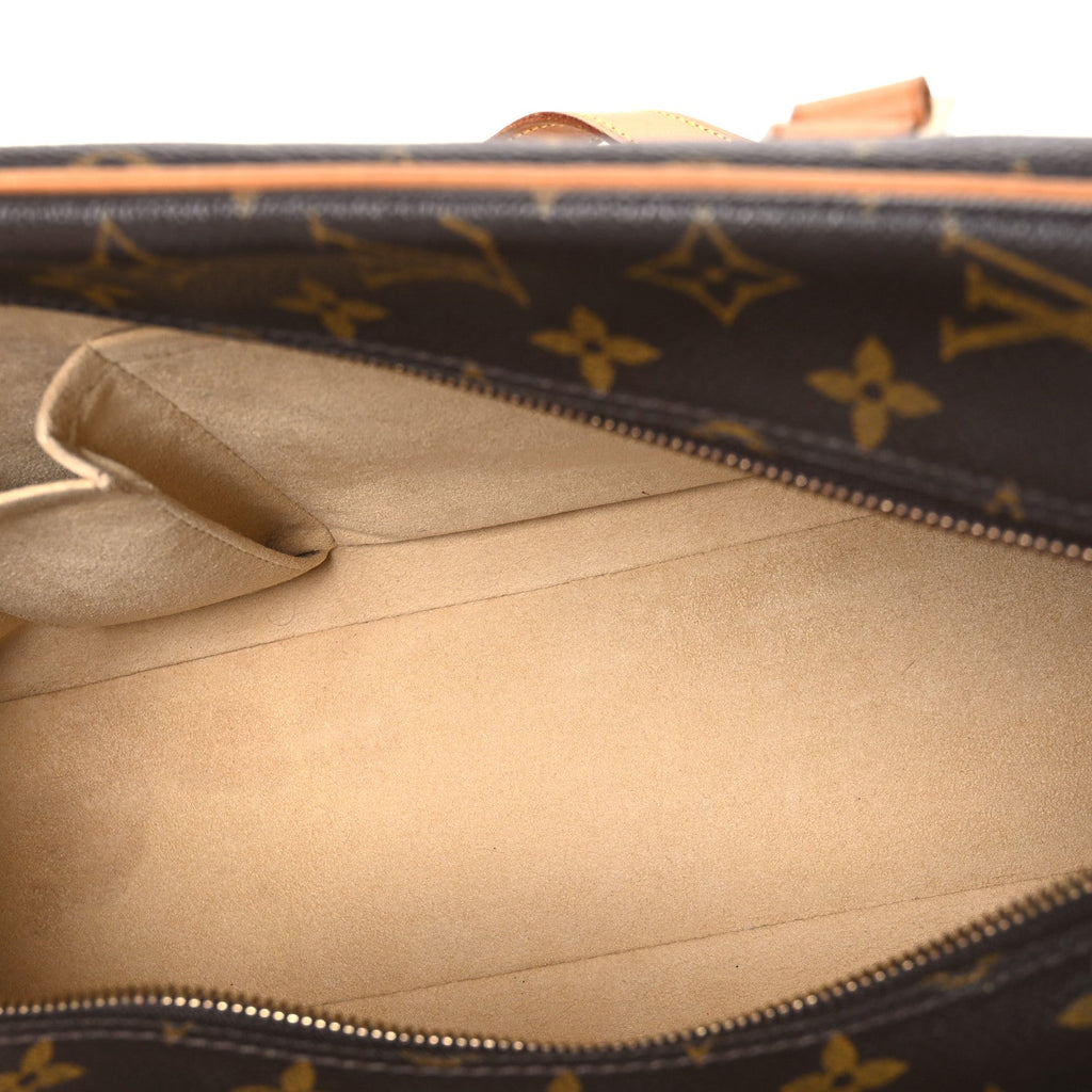 Louis Vuitton Monogram Cite GM Shoulder Bag Brown