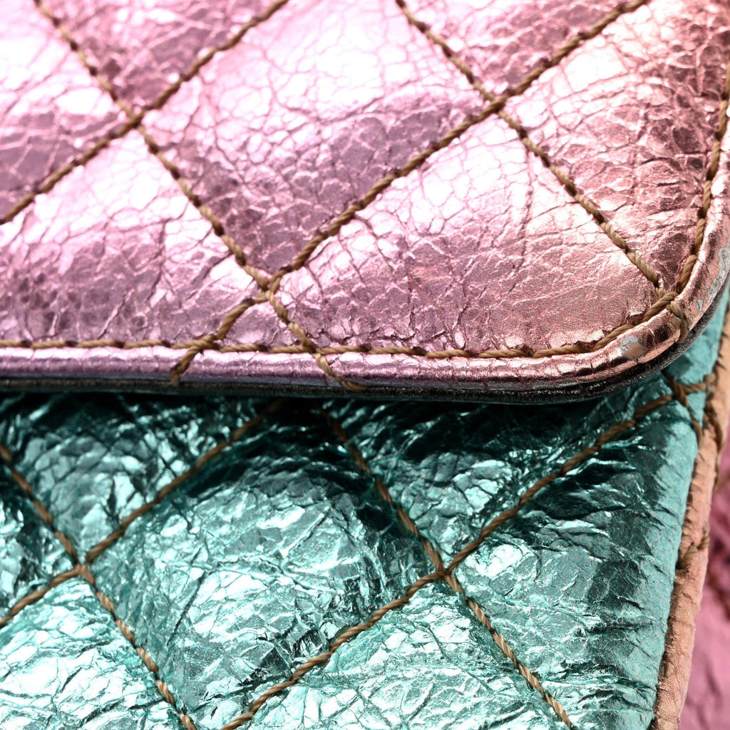 Chanel Metallic Goatskin Quilted Mini 2.55 Reissue Flap Multicolor