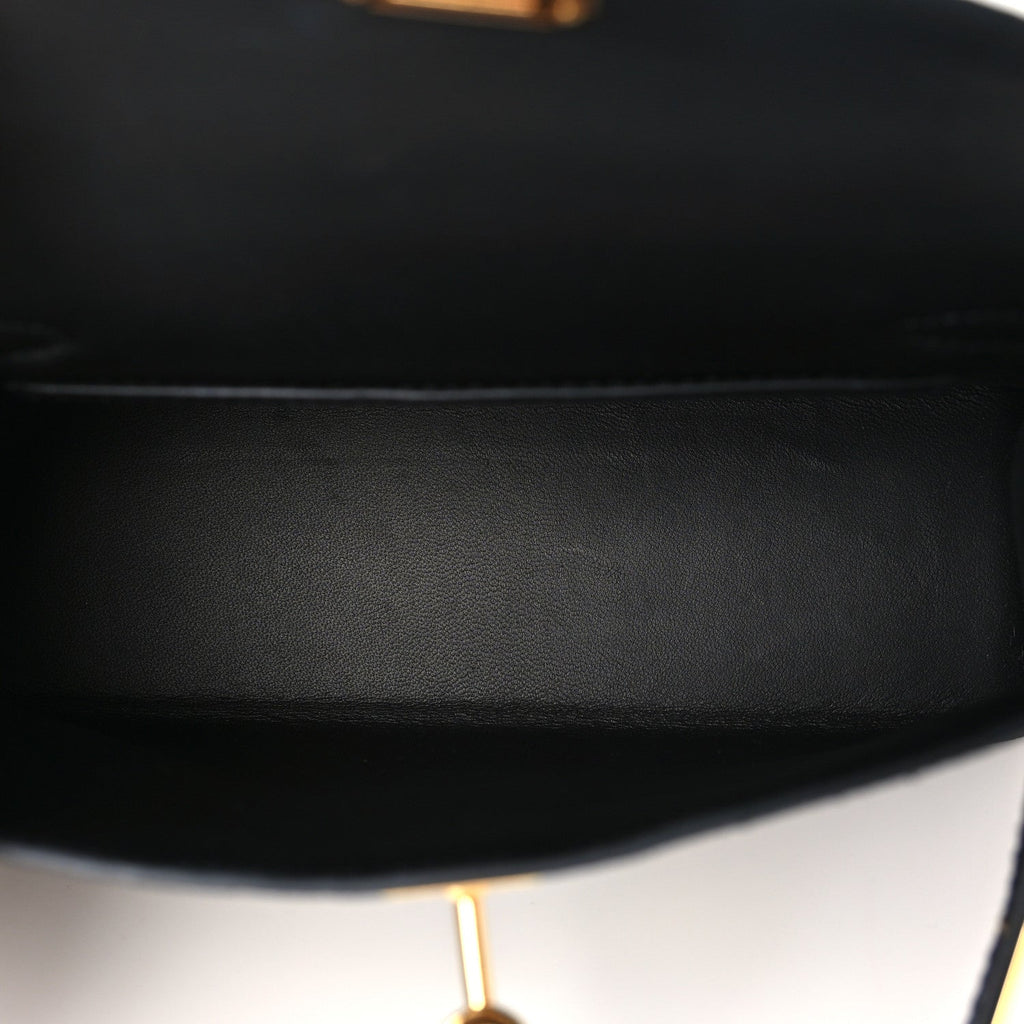 Hermes Epsom Mini Kelly Sellier 20 Black