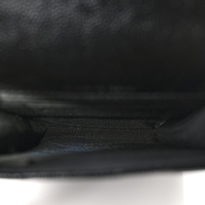 Quilted Caviar Clutch Bag