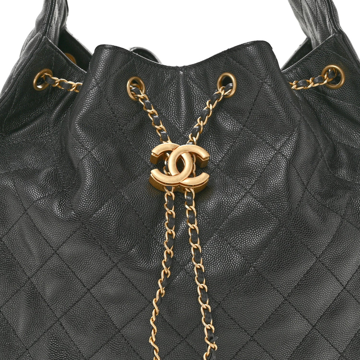 Medium Quilted Caviar Handbag
