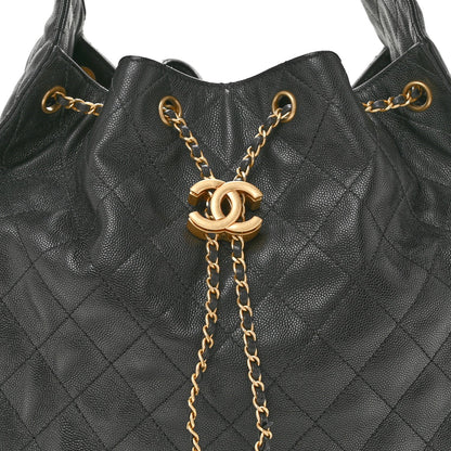 Medium Quilted Caviar Handbag