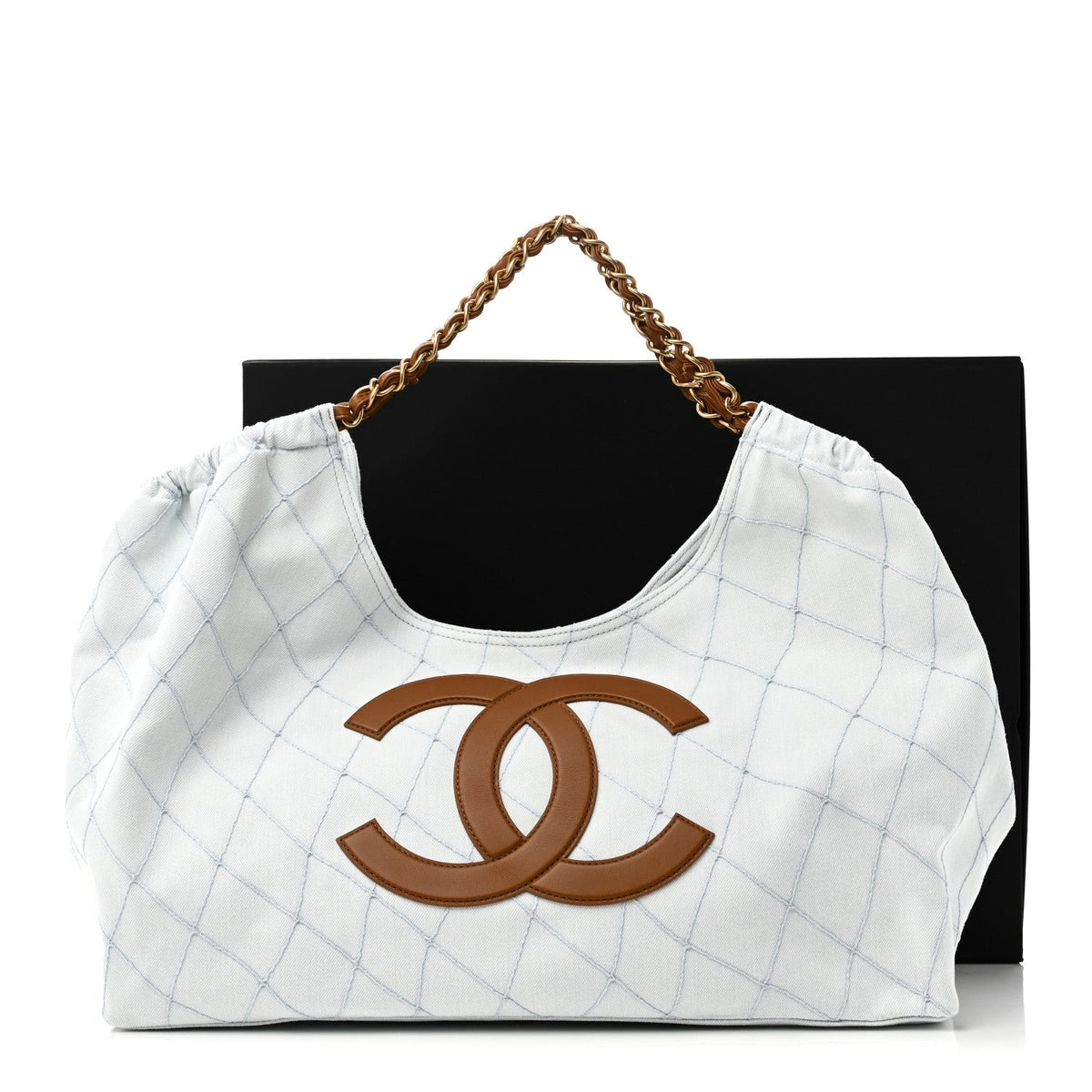 Small Quilted Calfskin Tote Bag