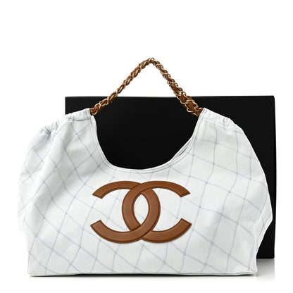 Small Quilted Calfskin Tote Bag