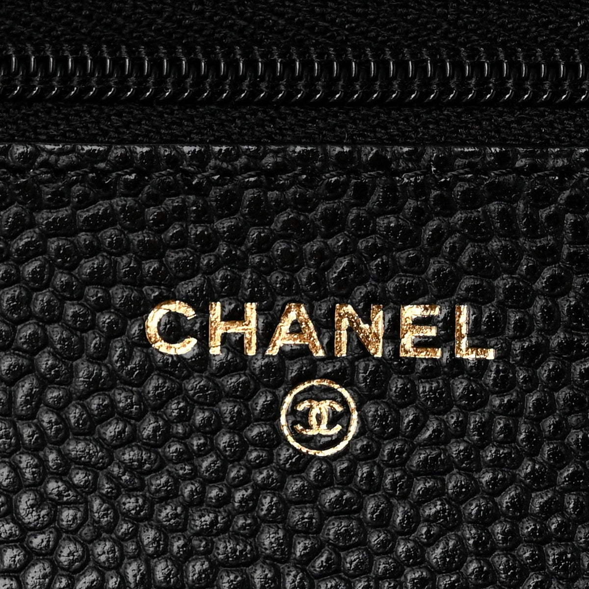 Quilted Caviar Wallet Bag