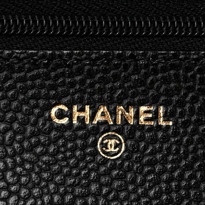 Quilted Caviar Wallet Bag