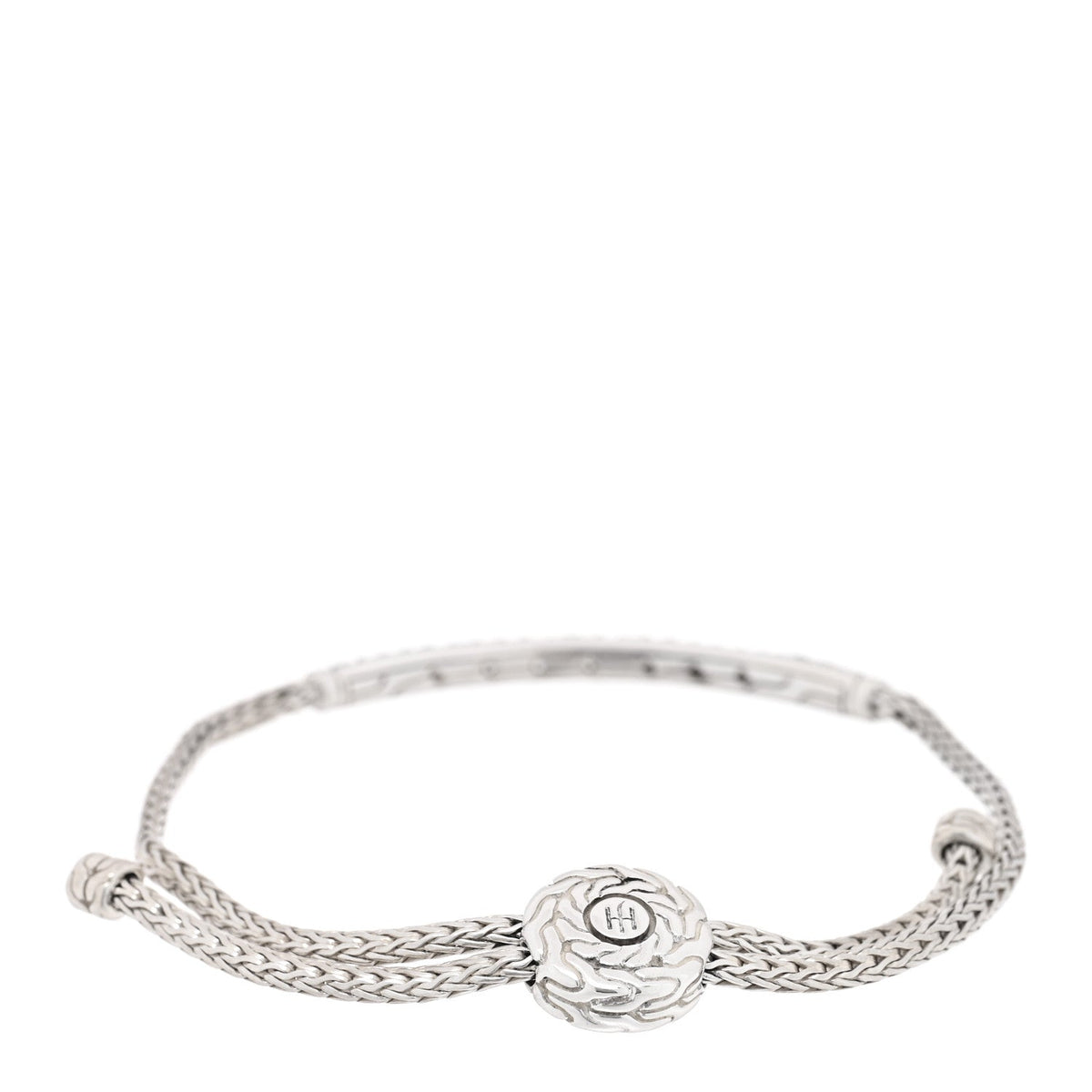 Sterling Silver Aquamarine Classic Chain Pull Through Bracelet