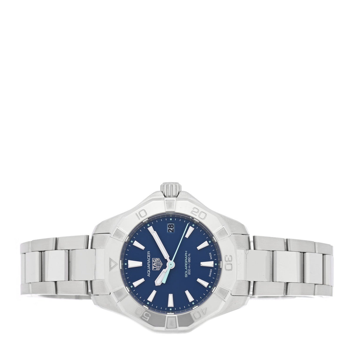 Tag Heuer Stainless Steel 34mm Aquaracer Watch Blue WBP1311