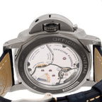 Panerai Titanium Alligator 47mm Luminor Watch Blue PAM00670