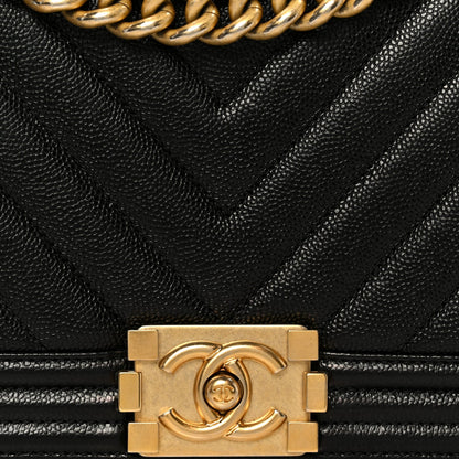Medium Quilted Caviar Flap Shoulder Bag