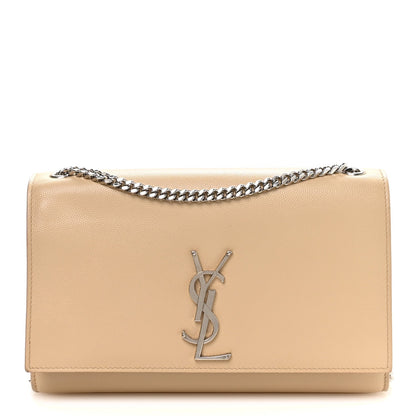 Medium Satchel Bag - Beige
