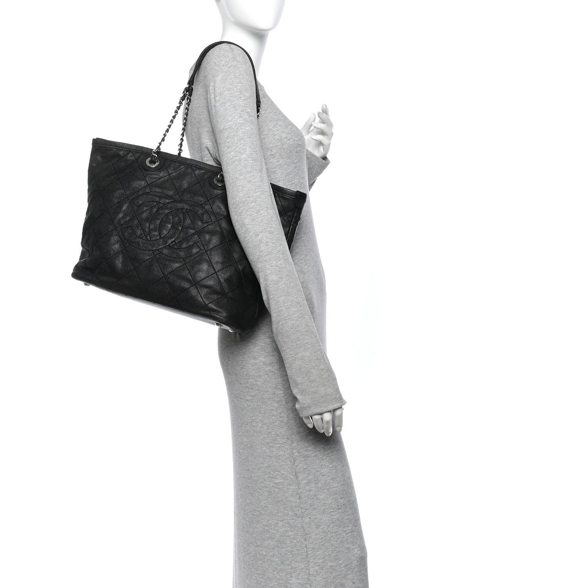 Small Quilted Calfskin Tote Bag
