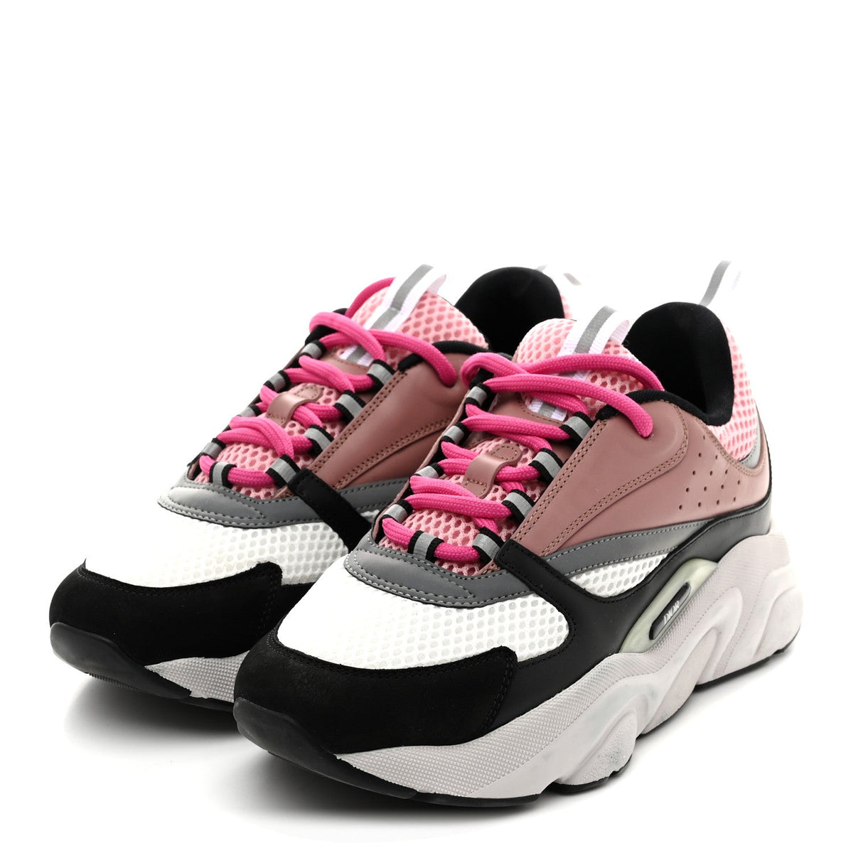Christian Dior Mesh Calfskin Women's B22 Sneakers 40 Red