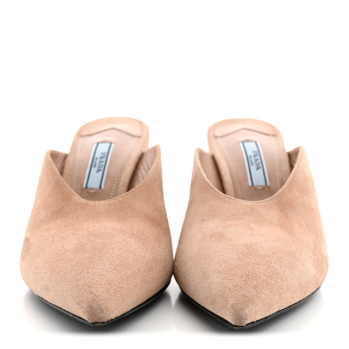 Prada Suede Pointed Toe Women's Mules 36 Dark Rose
