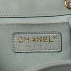 Chanel Lambskin Quilted Large Duma Backpack Grey