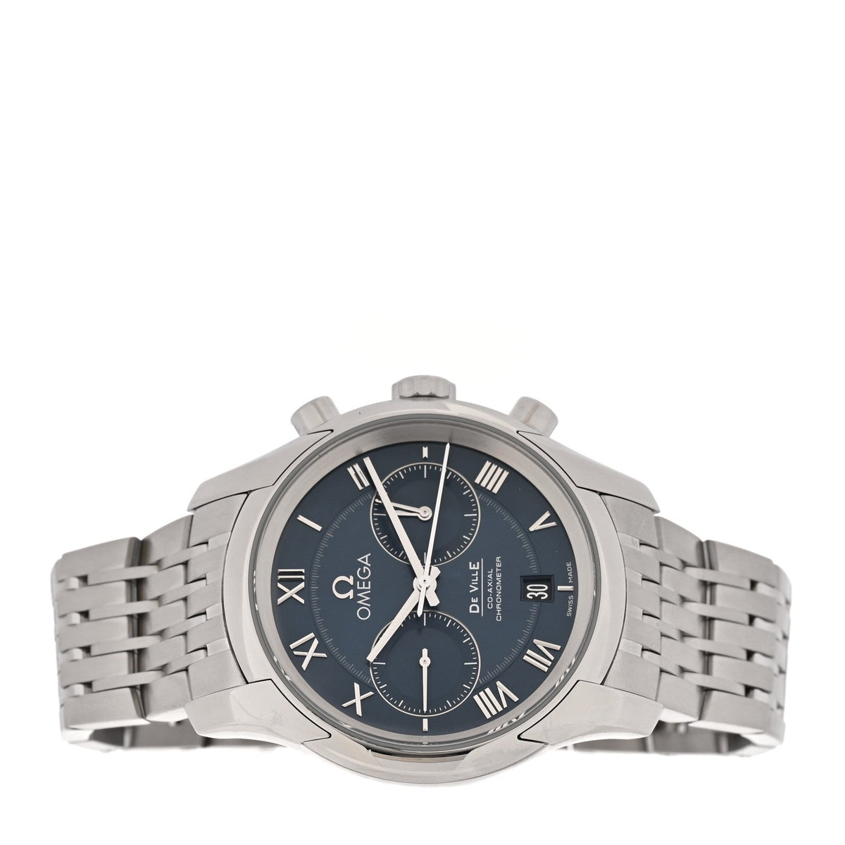 Omega Stainless Steel 42mm De Ville Watch Blue 431.10.42.51.03.001
