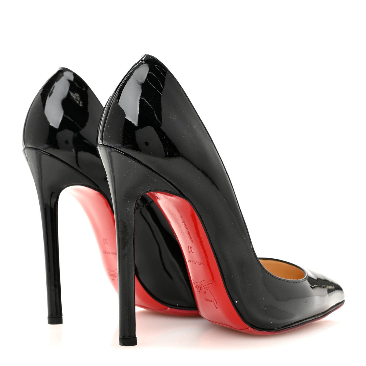 Christian Louboutin Patent Women's So Kate 120 Pumps 37 Black