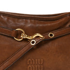 Miu Miu Nappa Aviator Regular Aventure Shoulder Bag Rovere
