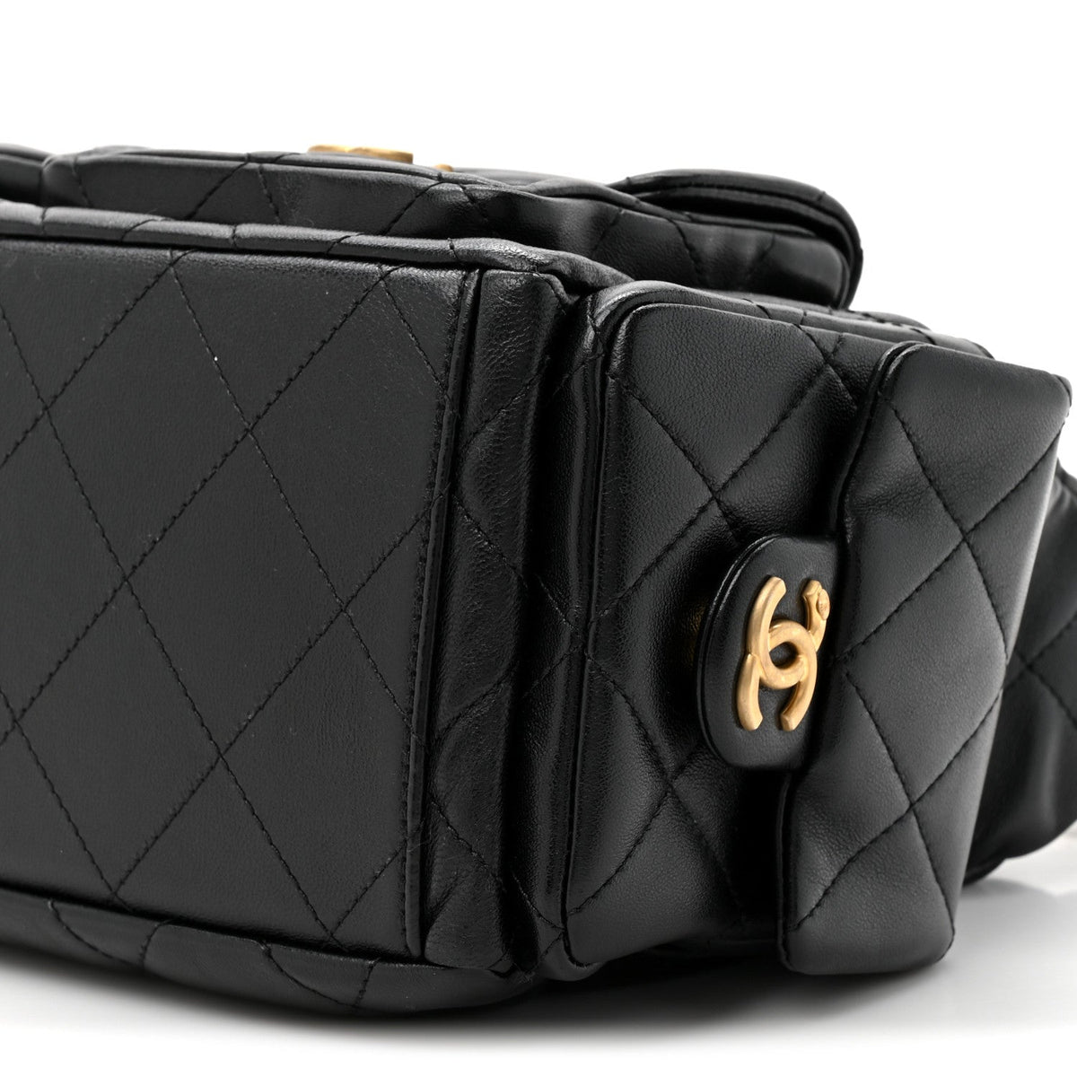 Quilted Lambskin Hobo Bag