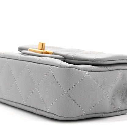Mini Quilted Caviar Flap Shoulder Bag