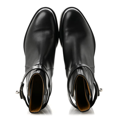 Hermes Calfskin Veo Kelly Men's Ankle Boots Black