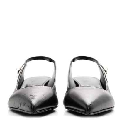 Hermes Nappa Women's Lover 40 Pumps 35.5 Black