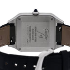 Cartier Stainless Steel Alligator 27.5mm Santos Dumont Quartz Watch